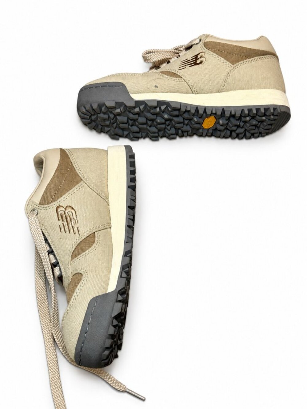 New Balance Beige Canvas Trail Sneakers Women's 6.5